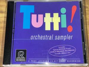 送料込み Tutti！/ Orchestral sampler Reference Recordings 即決