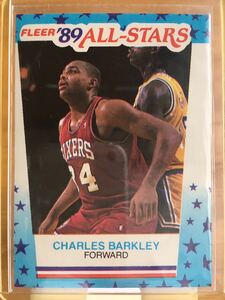 Charles Barkley 89-90 Fleer Sticker #4 サー・チャールズ・バークレー