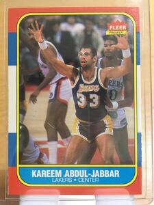 Kareem Abdul-Jabbar 86-87 Fleer #1 カリーム・アブドゥル・ジャバー