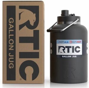 RTIC 1GALLON JUG 3.8L アールティック　ワンガロンジャグ　ダブルウォール　ステンレス　ブラック　チャコール