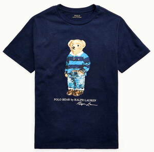 ◆SALE◆ 新品タグ付き【ラルフローレン】ポロベア コットンTシャツ　170cm　ネイビー　RL