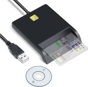 【新版】USB接続ICカード接触型ICカードリーダーライタ ICチップのついた住民基本台帳カード 国税電子申告・納税シ ステム e