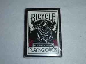 【Playing Cards】 【奇術】 BICYCLE BLACK DECK TIGERS Red [OHIO] - ブラックタイガーデック 赤 OHIO