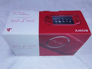 未使用　新品同様　PSP-3000　 ラディアント・レッド　本体、液晶画面は、無傷　付属品も未使用　綺麗な美品　全6点セット　開封済み 