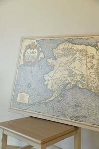 輸入品 インテリアボード アラスカ 地図 カリフォルニア アートパネル 絵画 雑貨 アメリカ