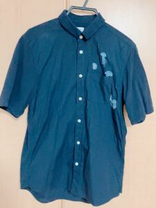 【送料込み】【美品】granigh　グラニフ　ユニセックス　ポロシャツ　半袖　S　ゆったりサイズ　ネイビー