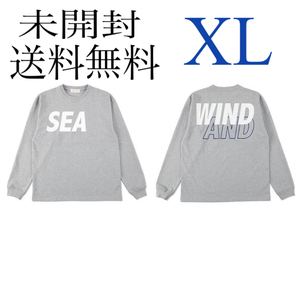 【 XLサイズ 】 WIND AND SEA　22SS　SEA L/S T-SHIRT　Ash-R.Blue グレー　XL　新品 未開封　ウィンダンシー ロンT カットソー