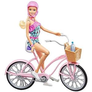 自転車_パターン名（種類）:単品 バービー(Barbie) バービーとおでかけ! ピンクのじてんしゃ【着せ替え人形 のりもの