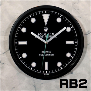 RB2 イラストアート サブマリーナ アートクロック ロレックス 高級腕時計 セレブ デイトナ お洒落 16610 ROLEX GMT トリチウム ダイバーズ 