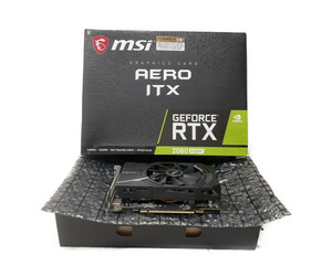 完動品 美品 MSI GeForce RTX 2060 Super AERO ITX グラフィックボード 0706 貴重 レア ヴィンテージ 