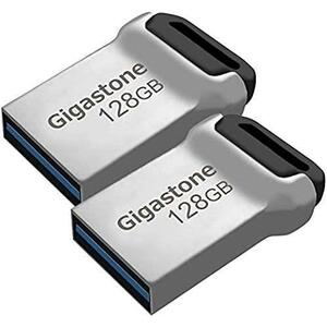 ★色:Z90128GB2pck★ Gigastone Z90 128GB USBメモリ 2個セット USB3.1 メモリスティック 小型 メタリック フラッシュドライブ