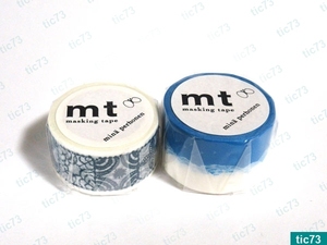 送料無料 カモ井 マスキングテープ mt×mina perhonen forest tile・blue,trip・blue 廃盤セット 生産完了 販売終了 ミナペルホネン