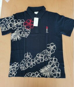 沖縄かりゆしポロシャツ　半額セール 　新品　Mサイズ