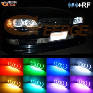 RF リモコンとアプリで色変更可能イカリング マルチカラー超高輝度 RGB LED エンジェルアイズキットトヨタチェイサー JZX100 1996-2000