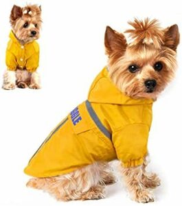 L Msy yien ペット用 レインコート 犬 猫 小型犬 中型犬 帽子付 通気 完全防水 耐久性 快適 防風 防水 防塵 軽