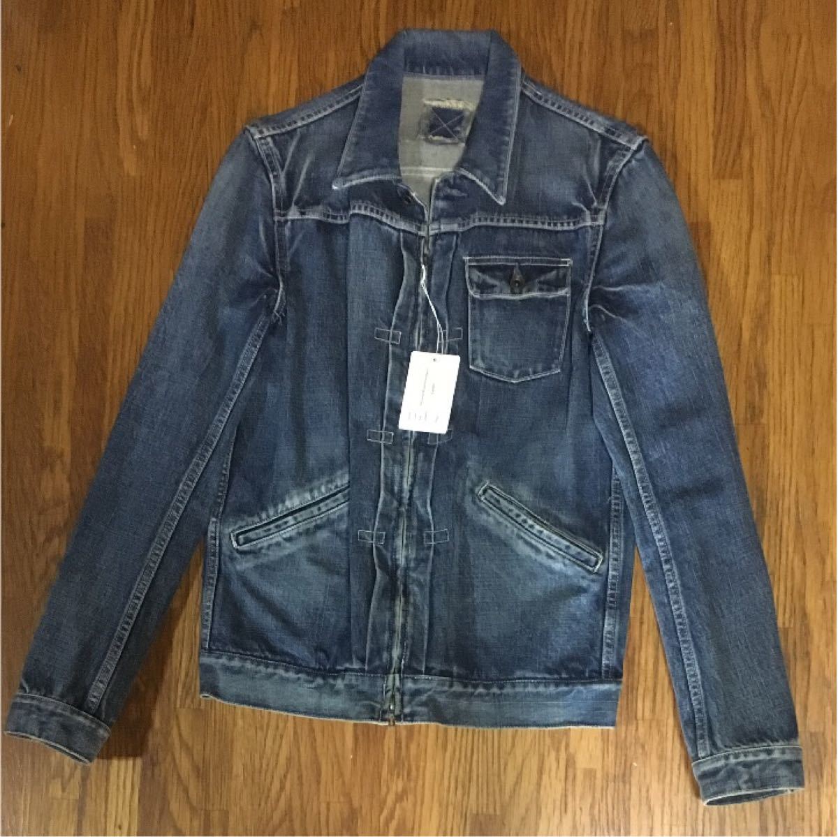 MARGAUXジージャン マルゴーデニムジャケットノーカラーGジャン デニム