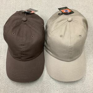 新品 ニューハッタン キャップ 帽子 cap レディースメンズ兼用 ブラウン ベージュ系カーキ 2個セット