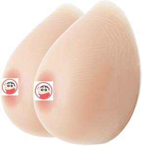 (A++ 250g*2個)シリコンバスト自然な一体感 粘着 貼付 式 人工乳房 左右 2個 偽のおっぱい ロールプレイ用 乳房切除術 偽娘