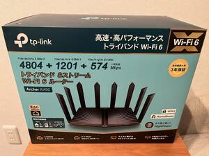 【1円開始】【美品・動作品】 無線Wi-Fiルーター TP-Link Archer AX90 ゲーミング