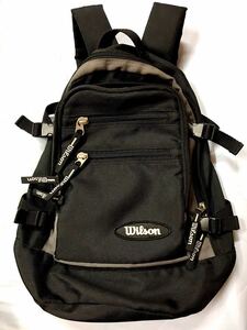 Wilson ウィルソン リュックサック　バックパック デイパック テニス メンズ レディース　CHICAGO USA 男女兼用バッグ　ブラック