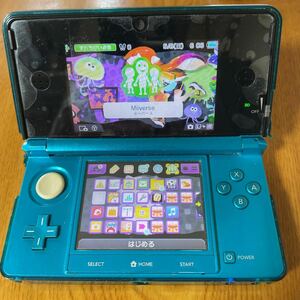 ニンテンドー/Nintendo 3DS 本体・SDカード・タッチペン・ACアダプター CTR-001 ブルー 動作品