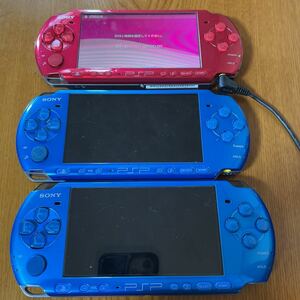 SONY ソニー PSP Playstation Portable ３台セット PSP-3000他 まとめ売り 動作未確認