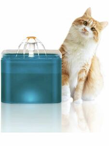 ペット給水器 猫/中小犬用水飲み器 洗いやすい 2L 静音 自動給水器