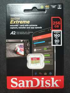 SanDisk microSDカード 256GB 160MB/s extreme