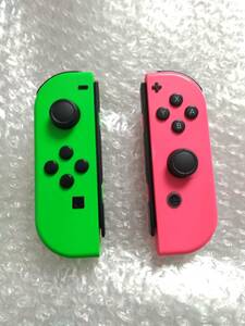 ●任天堂 Nintendo Switch ニンテンドー スイッチ ジョイコン ネオングリーン ネオンピンク LRセット 中古 動作確認済み 送料無料●