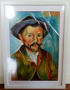 フィンセント ファン ゴッホ Vincent van Gogh ミクストメディア The smoker マチス画廊認証 油彩 水彩 パステル 肉筆 原画 模写