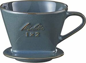 「新品」QXターコイズブルー メリタQ7-FYMelitta コーヒー ドリッパー 陶器製 日本製 計量スプーン付き 2~4杯用