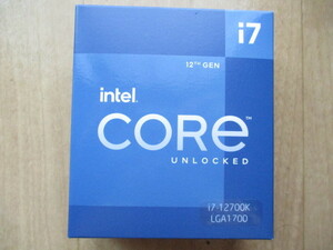 新品未使用品★送料無料★Intel Core-i7 12700K, 25MB Cache, LGA1700, BX80715★インテル Core-i7