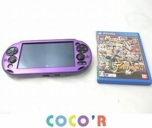 【同梱可】中古品 ゲーム PS Vita SONY PCH-2000 ソフト Jスターズ ビクトリーVS 2点 グッズセット