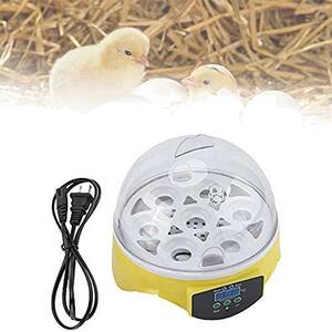 ミニ デジタル 孵卵機 7卵 卵の孵化機 自動温度制御 鳥類専用孵卵器 簡単操作 マイクロインキュベー シ アヒル ガチョウ ウズラ 鶏など