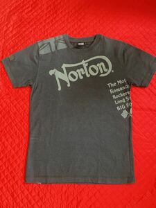 Norton プリント Tシャツ チャコールグレー Lサイズ
