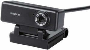 送料無料　　ELECOM　高画質HD対応200万画素Webカメラ UCAM-C520FBBK （ブラック） ☆ テレワーク　オンライン学習推奨品　未開封　未使用
