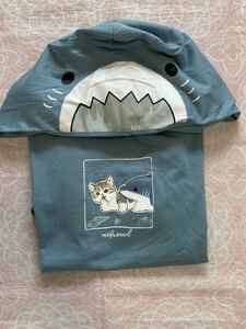 モフサンド　mofusand サメにゃん　なりきりパーカー付き　Tシャツ 