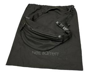 未使用品 ■ Neil Barrett NYLON & LEATHER BELT BAG ナイロン レザー ウエストバッグ ボディバッグ ニールバレット ■