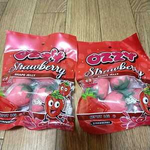 オージー ＯＺＺＹ イチゴグミ Strawberry ４個入り ２袋 いちごグミ