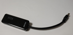中古 BUFFALO 有線LANアダプター LUA4-U3-AGTE-NBK ブラック Giga USB3.0対応