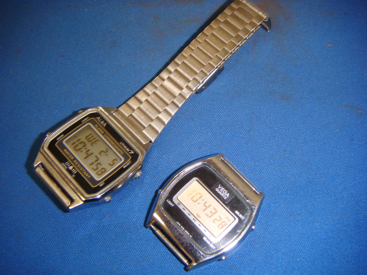 美品　ALBA デプスセンター デジタル腕時計 W760-4A00 美品ALBA デプスセンター デジタル腕時計 W760-4A00