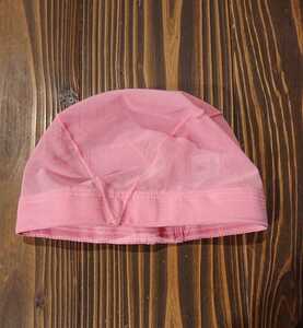試着のみ スイムキャップS 48～52cm 子供用 ピンク 日本製 水泳帽子 