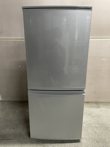 【良品】SHARP 2ドア冷蔵庫 SJ-D14A-S 2015年製 通電確認済み ガラストレー コンパクト ナノ低温脱臭 一人暮らしにおすすめ！ 新生活応援