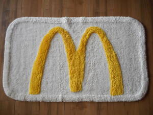 レア ビンテージ 70s 80s McDonalds Golden Arches マクドナルド ゴールデンアーチ マット 敷物 / 看板 アドバタイジング バーガーキング
