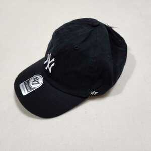 新品　キャップ　47 clean up　MLB　帽子　ニューヨーク・ヤンキース　NYC　ブラック　Free Size 
