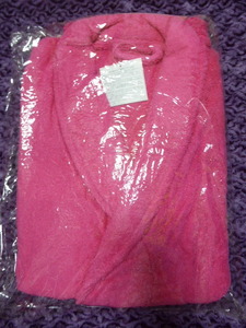 【即決新品】バスローブ かなり厚地 ピンク フリーサイズ