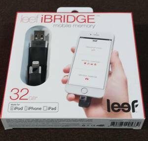 A777-11【未開封】Leef iBridge iPhone＆iPad用 Lightning USBメモリ 32GB ブラック【送料無料】