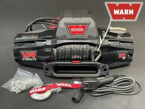 新品未使用 WARN VR EVO 10-S 電動ウインチ シンセティックロープ 12V 10,000ポンド ウォーン ナイロンロープ エボ 103253