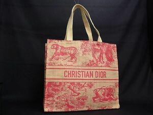 ■極美品■ Christian Dior ディオール ディオリヴィエラ ストロー 2021年限定 トートバッグ ショルダー 肩掛け ベージュ系 AB5613アZ