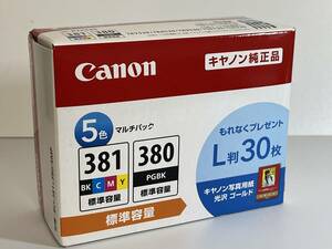 【新品未使用 ※期限 22年9月】Canon キヤノン 純正インクタンク BCI-381+380/5MP